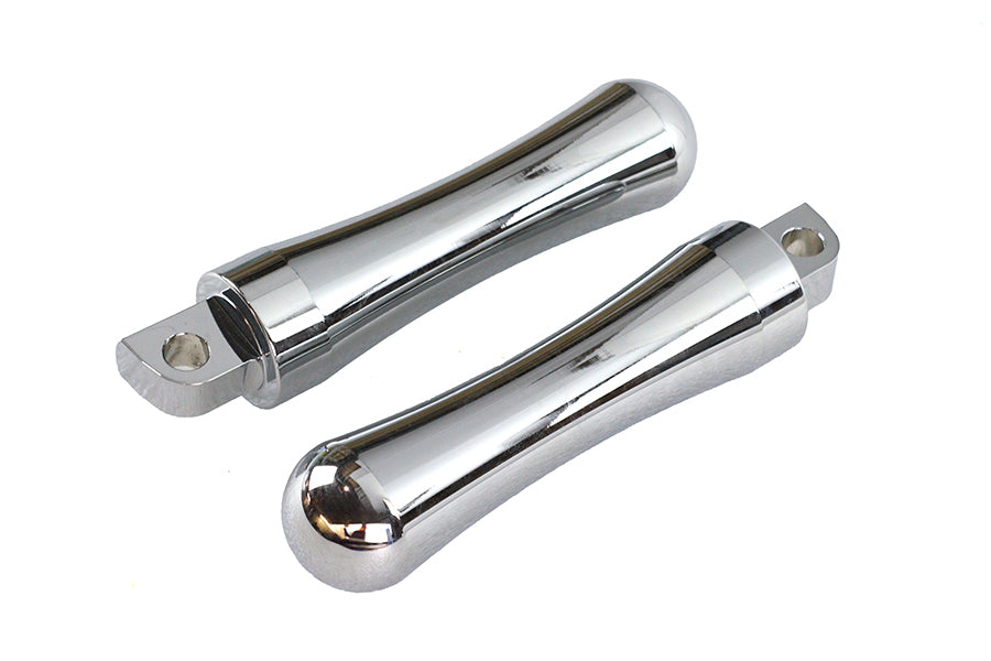 Chrome Contour End Footpeg Set