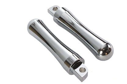 Chrome Contour End Footpeg Set
