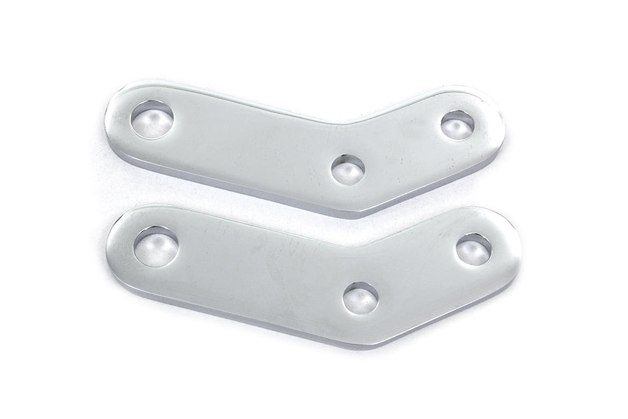 Chrome Elevated Footpeg Mount Bracket Set