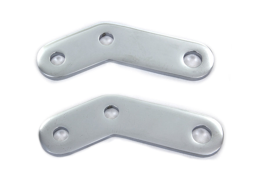 Chrome Elevated Footpeg Mount Bracket Set
