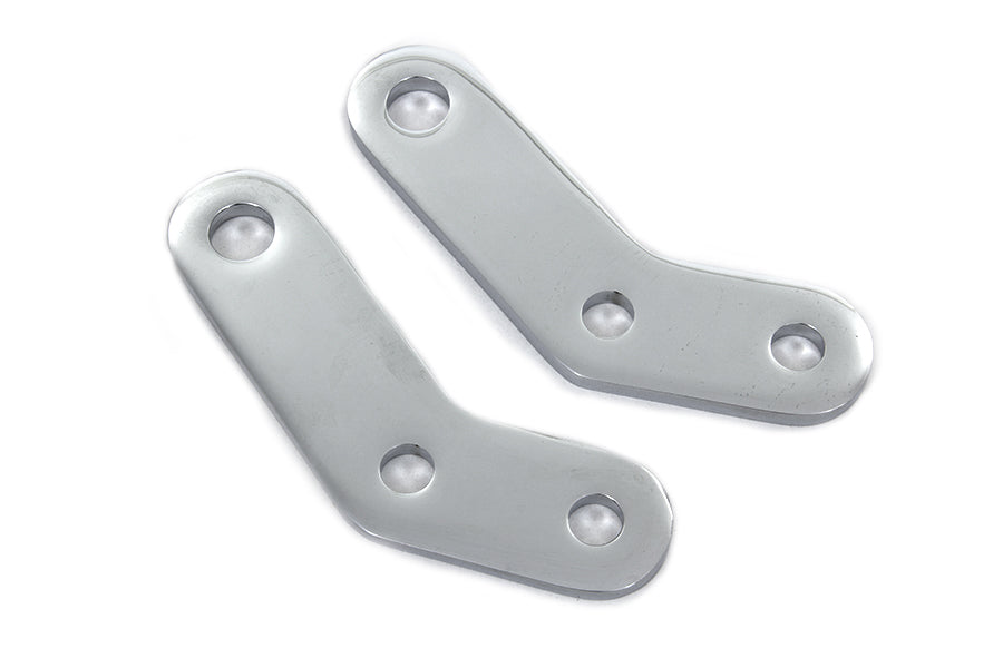 Chrome Elevated Footpeg Mount Bracket Set