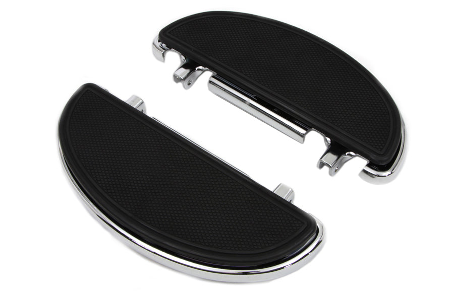 Chrome Driver Half Moon Footboard Set