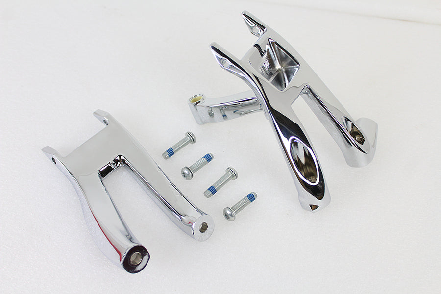 OE Chrome Driver Footboard Mount Kit