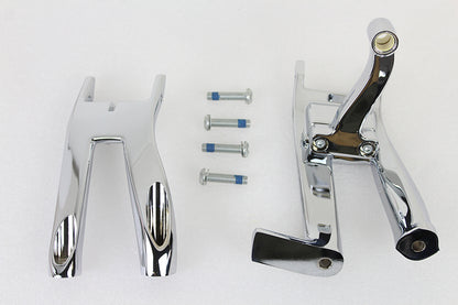 OE Chrome Driver Footboard Mount Kit