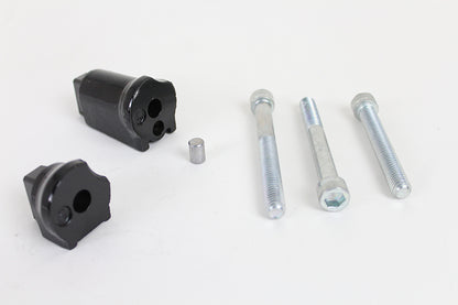 Passenger Footboard Adapter Set Black