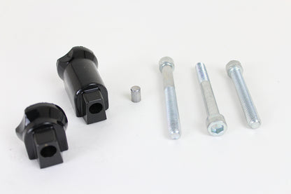 Passenger Footboard Adapter Set Black