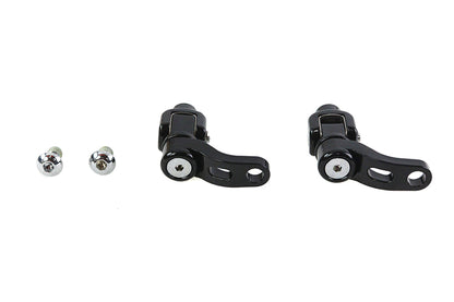 360° Adjustable Passenger Footpeg Mount Kit Black