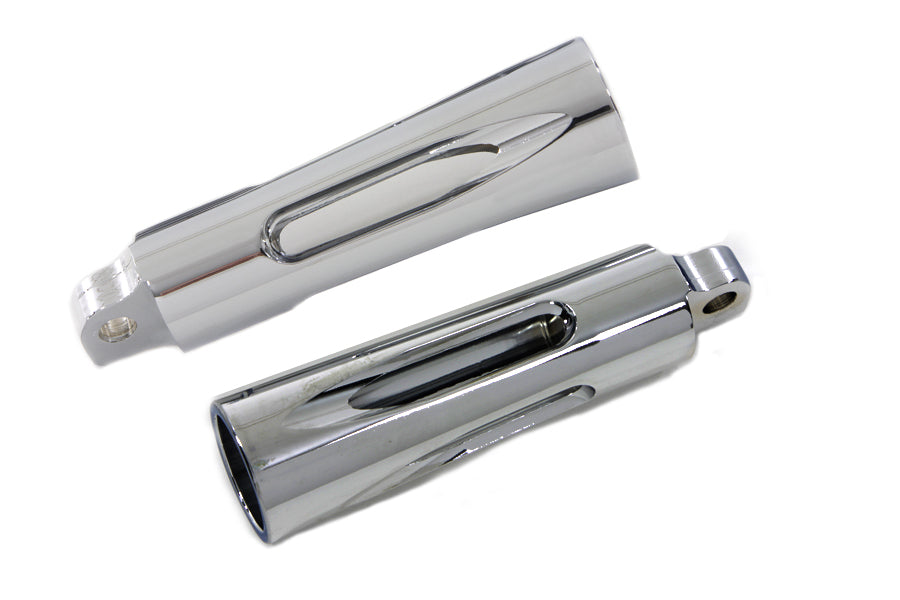 Chrome Milled Style Footpeg Set