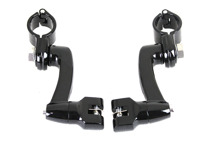 Highway Bar Footpeg Mount Set Black