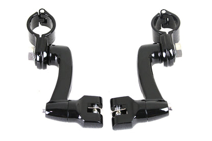 Highway Bar Footpeg Mount Set Black