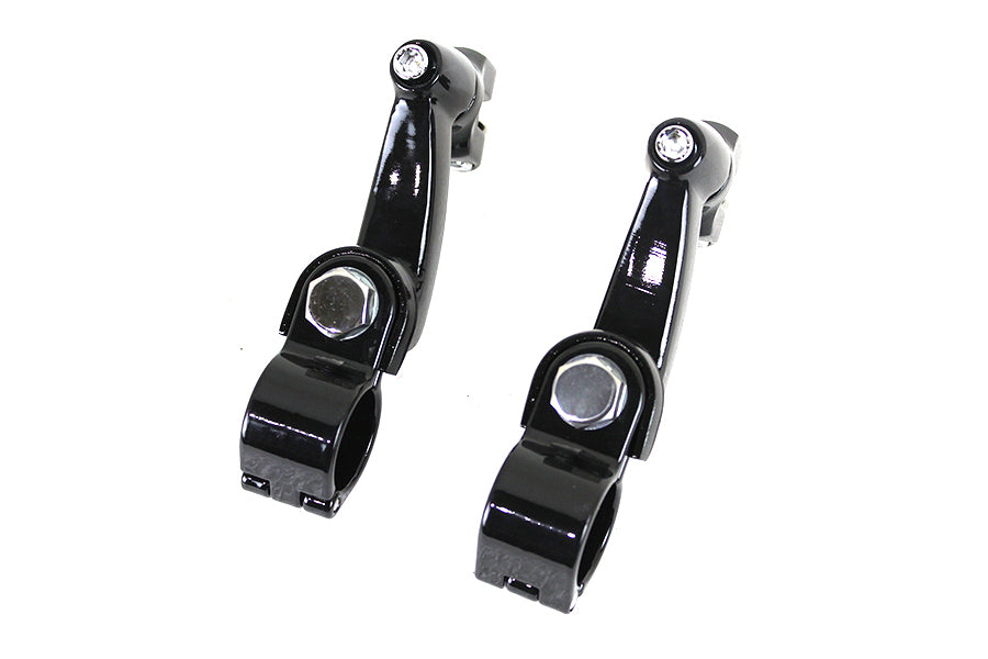 Highway Bar Footpeg Mount Set Black