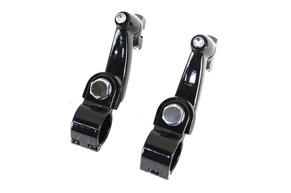 Highway Bar Footpeg Mount Set Black