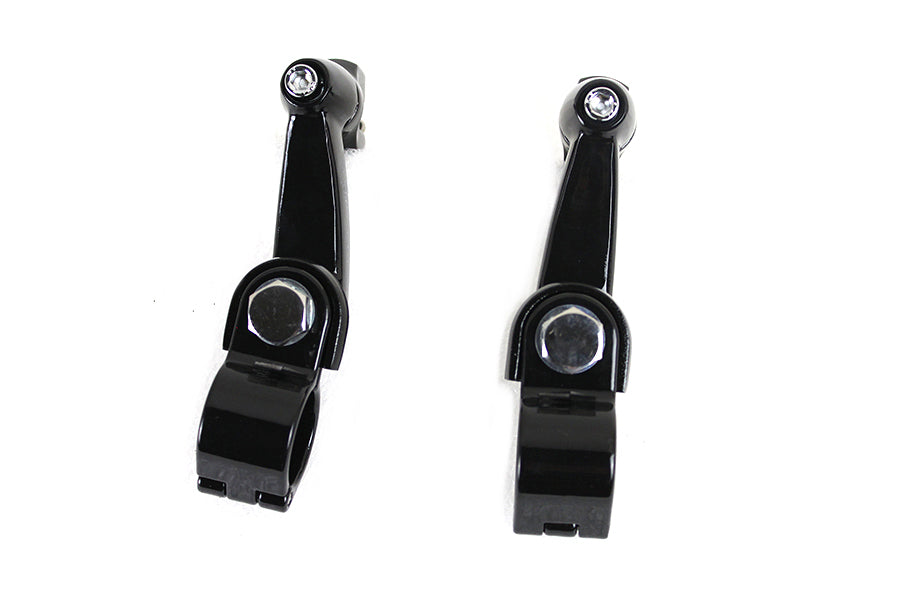 Highway Bar Footpeg Mount Set Black