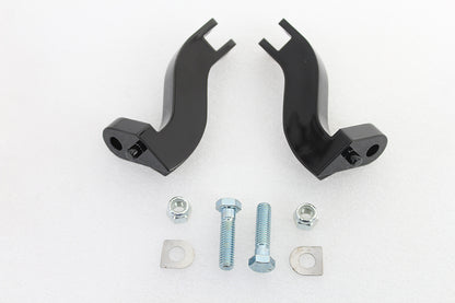 Footpeg Mount Bracket Set Passenger Black