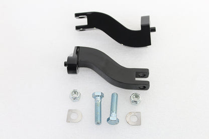 Footpeg Mount Bracket Set Passenger Black