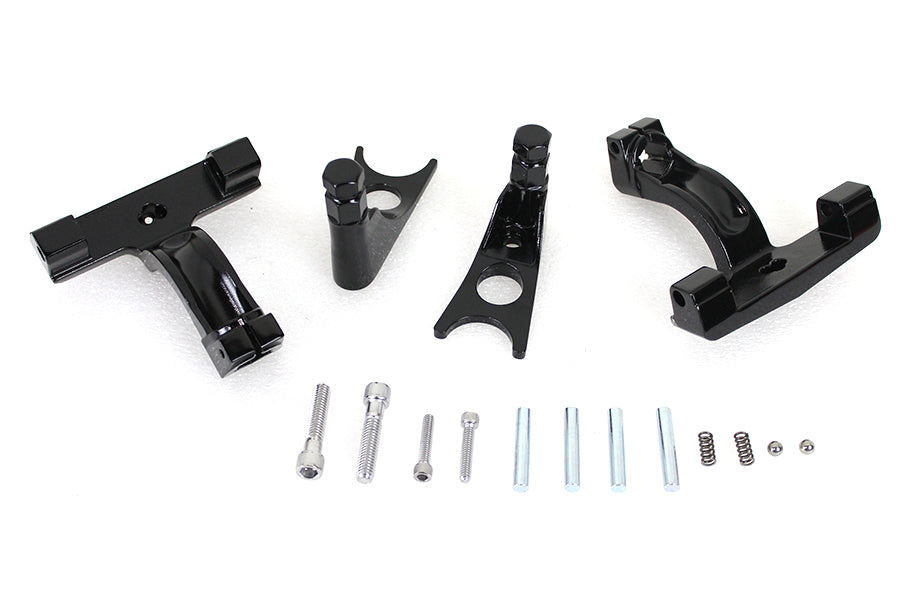 Black Passenger Footboard Mount Kit