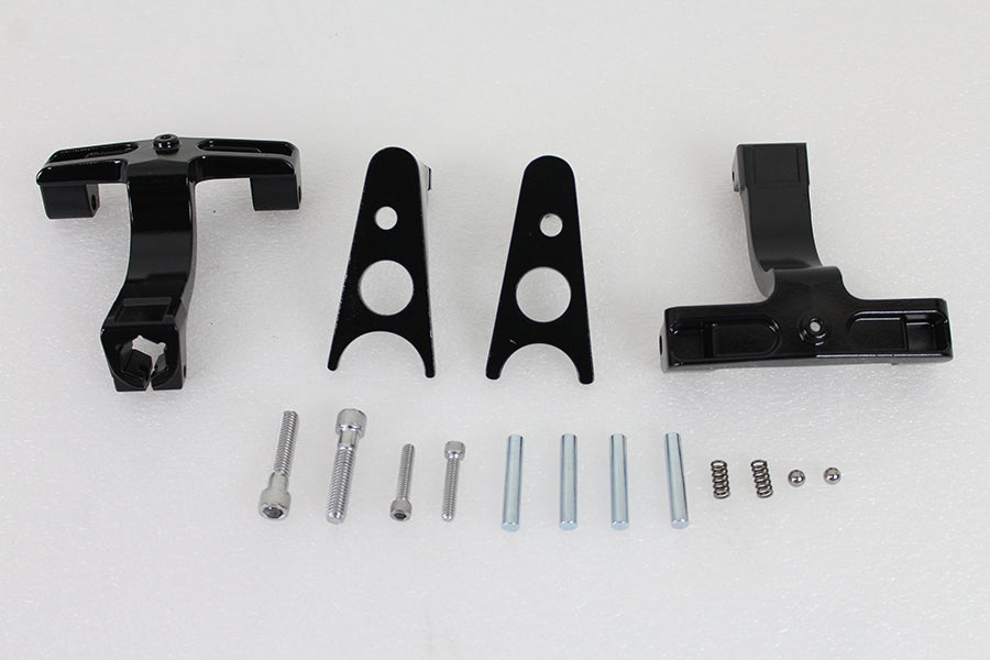 Black Passenger Footboard Mount Kit