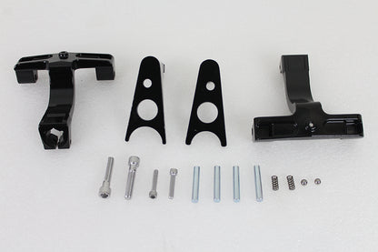 Black Passenger Footboard Mount Kit