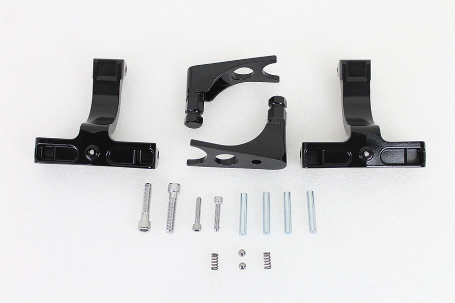 Black Passenger Footboard Mount Kit