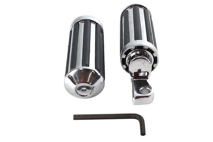 Chrome Railer Style Footpeg Set