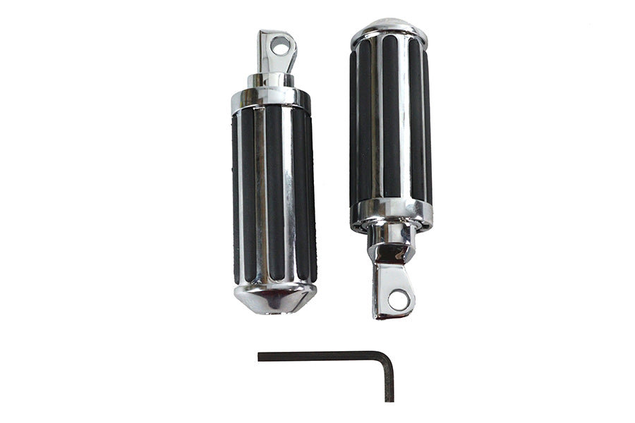 Chrome Railer Style Footpeg Set