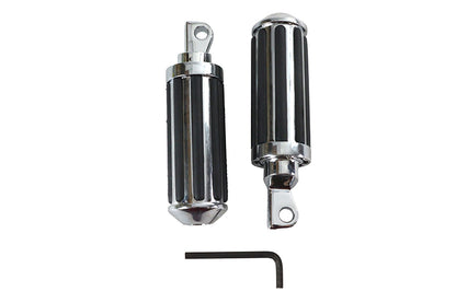 Chrome Railer Style Footpeg Set