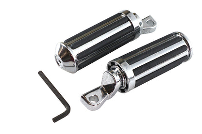 Chrome Railer Style Footpeg Set