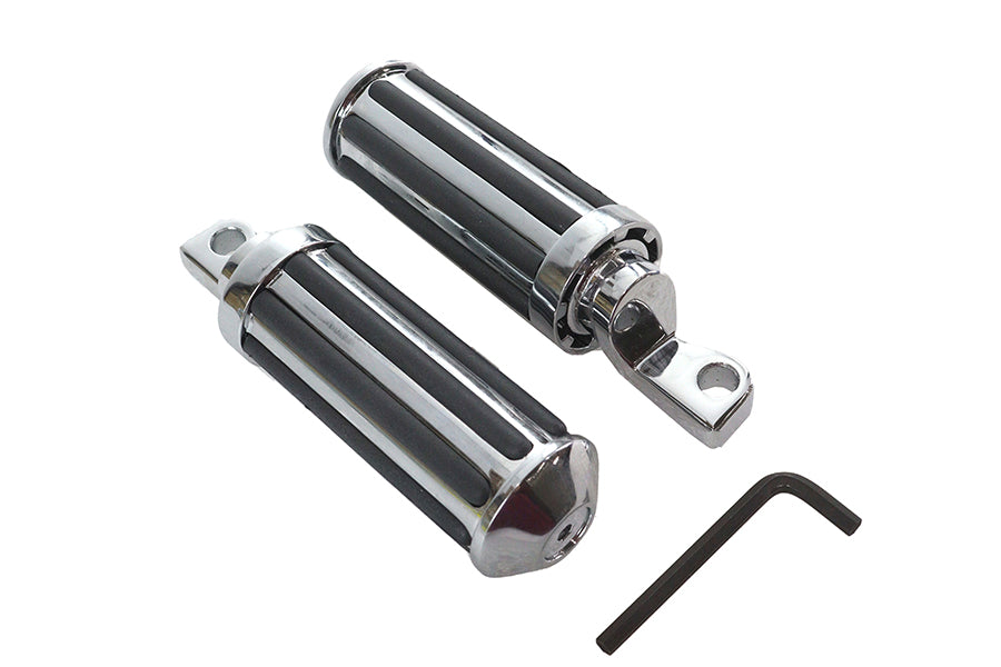 Chrome Railer Style Footpeg Set