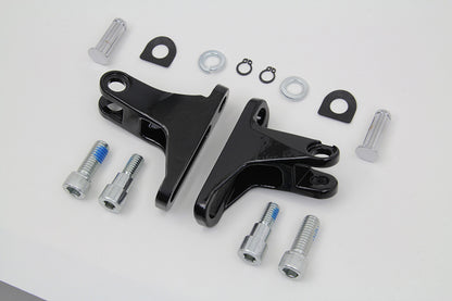 Black Rear Passenger Mini Footboard Mount Kit