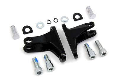 Black Rear Passenger Mini Footboard Mount Kit