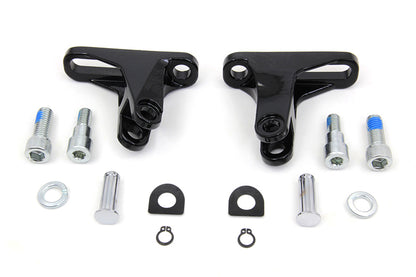 Black Rear Passenger Mini Footboard Mount Kit