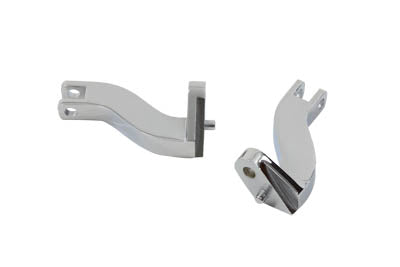 Footpeg Mount Bracket Set Passenger Chrome