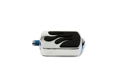 Shifter Footpeg Chrome Flame Style