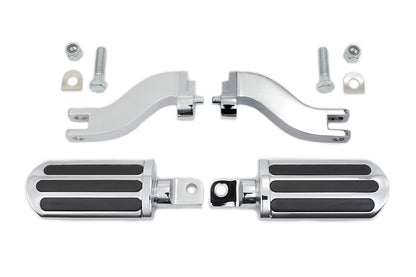 Rail Style Adjustable Footpeg Kit Chrome