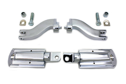 Rail Style Adjustable Footpeg Kit Chrome