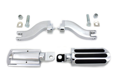 Rail Style Adjustable Footpeg Kit Chrome
