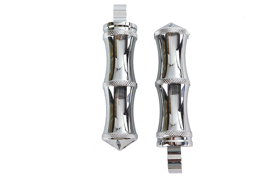 Chrome Druid Style Footpeg Set