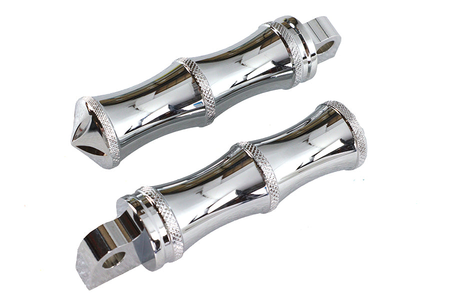 Chrome Druid Style Footpeg Set