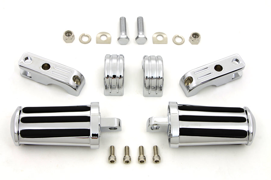 Chrome Railer Style Footpeg Set