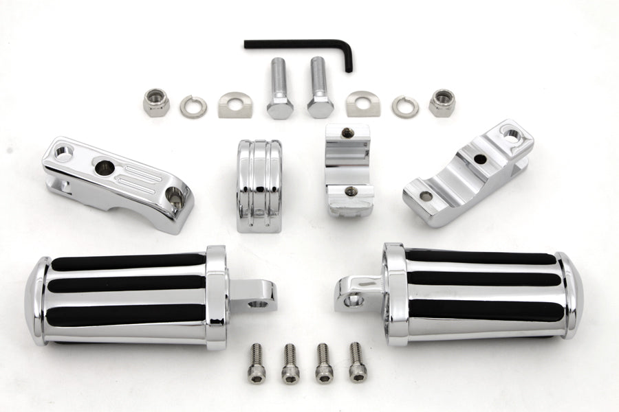 Chrome Railer Style Footpeg Set