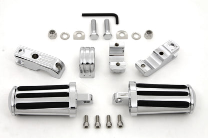 Chrome Railer Style Footpeg Set
