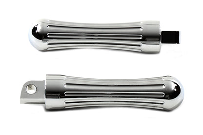 Chrome Billet Batique Style Footpeg Set