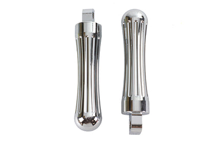Chrome Billet Batique Style Footpeg Set