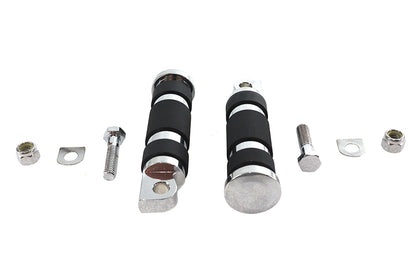Chrome Magna Ring Style Passenger Footpeg Set
