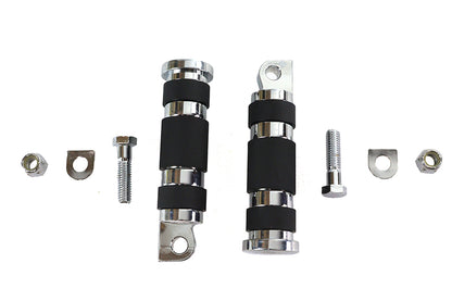 Chrome Magna Ring Style Passenger Footpeg Set