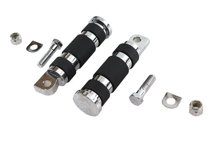 Chrome Magna Ring Style Passenger Footpeg Set