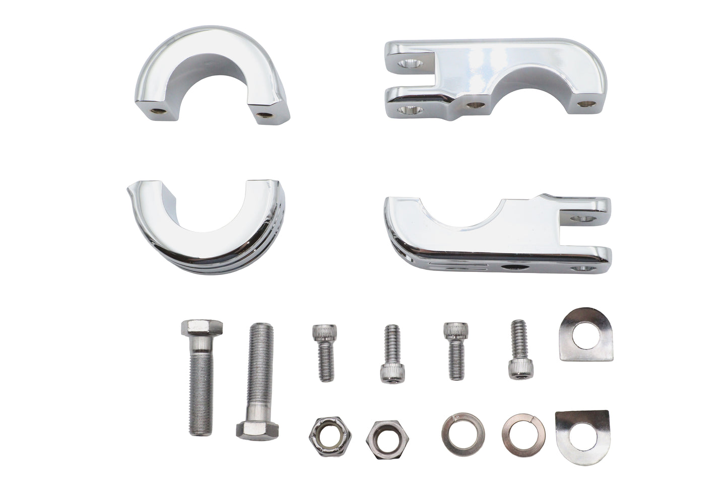 Chrome Engine Bar Footpeg Mount