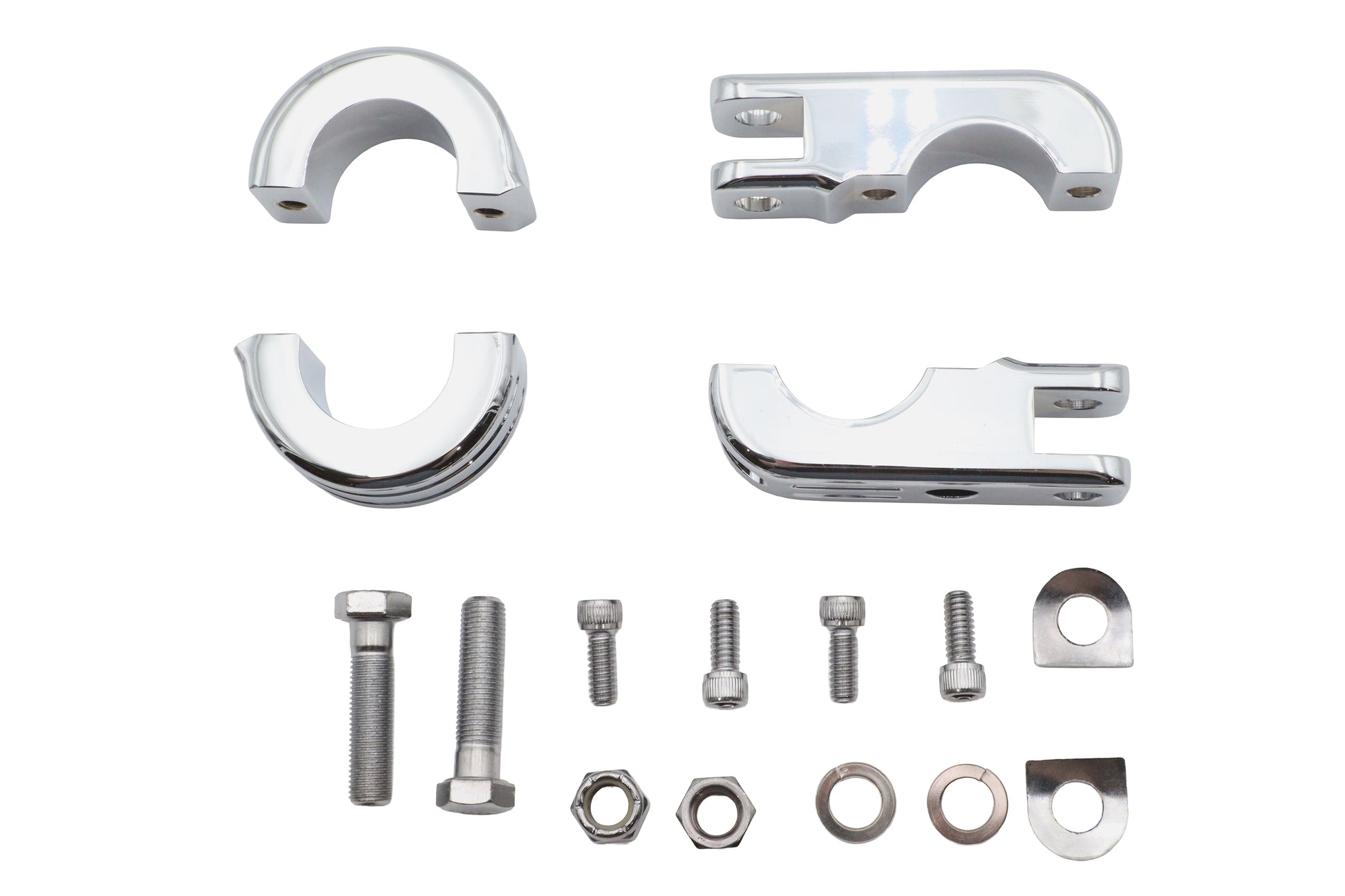 Chrome Engine Bar Footpeg Mount
