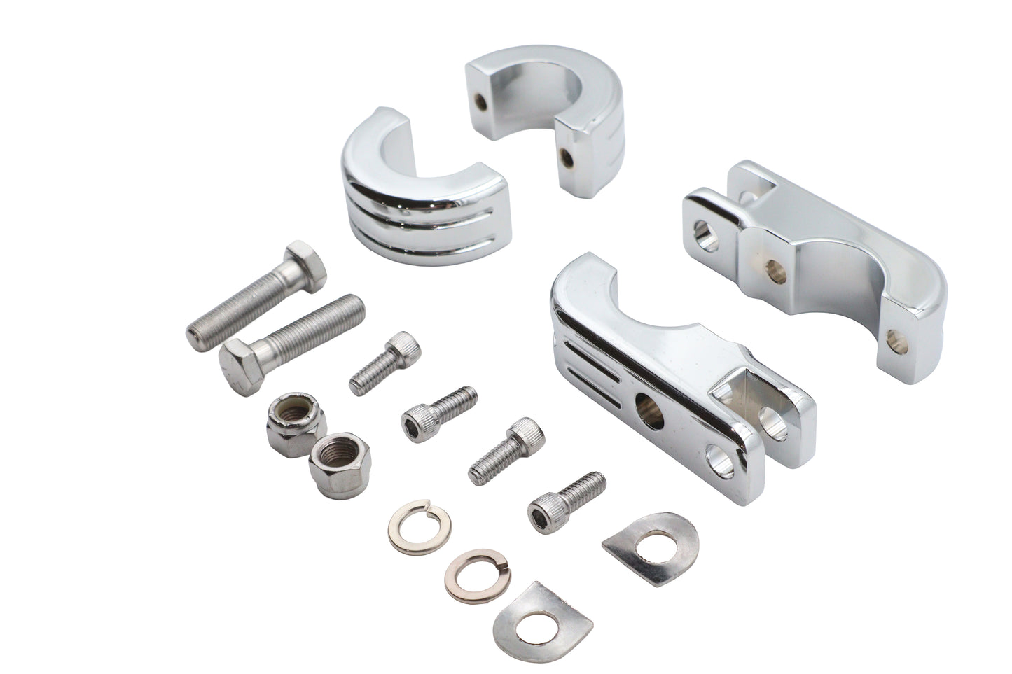 Chrome Engine Bar Footpeg Mount