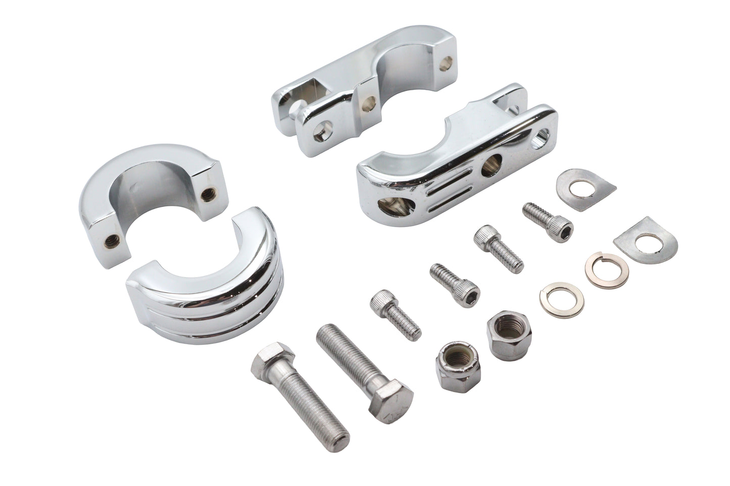 Chrome Engine Bar Footpeg Mount